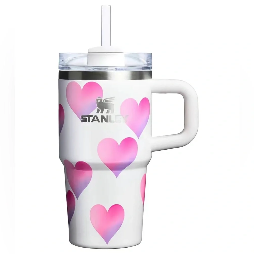 💖Stanley 20oz H20 Flowstate Quencher Tumbler Frost Heart Gradient NWT- RARE💖 - Picture 1 of 4
